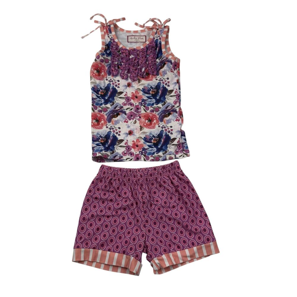 Cheeky Plum Girls Floral Pajama Set